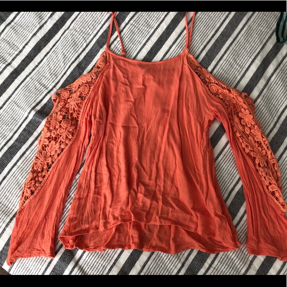 Orange blouse